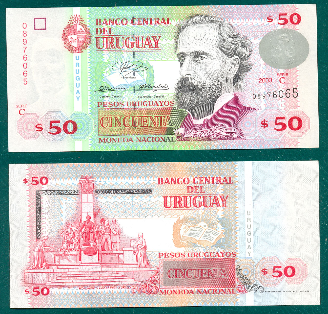 50 pesos uruguayos